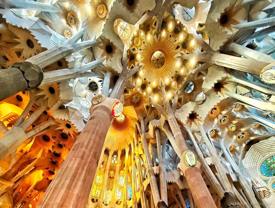 Structurele zuilen uitgelegd tijdens de Sagrada Familia privétour met architect