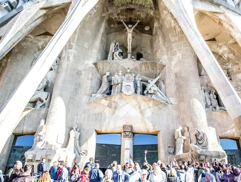 Wenteltrap tijdens de Sagrada Familia tour met torentoegang